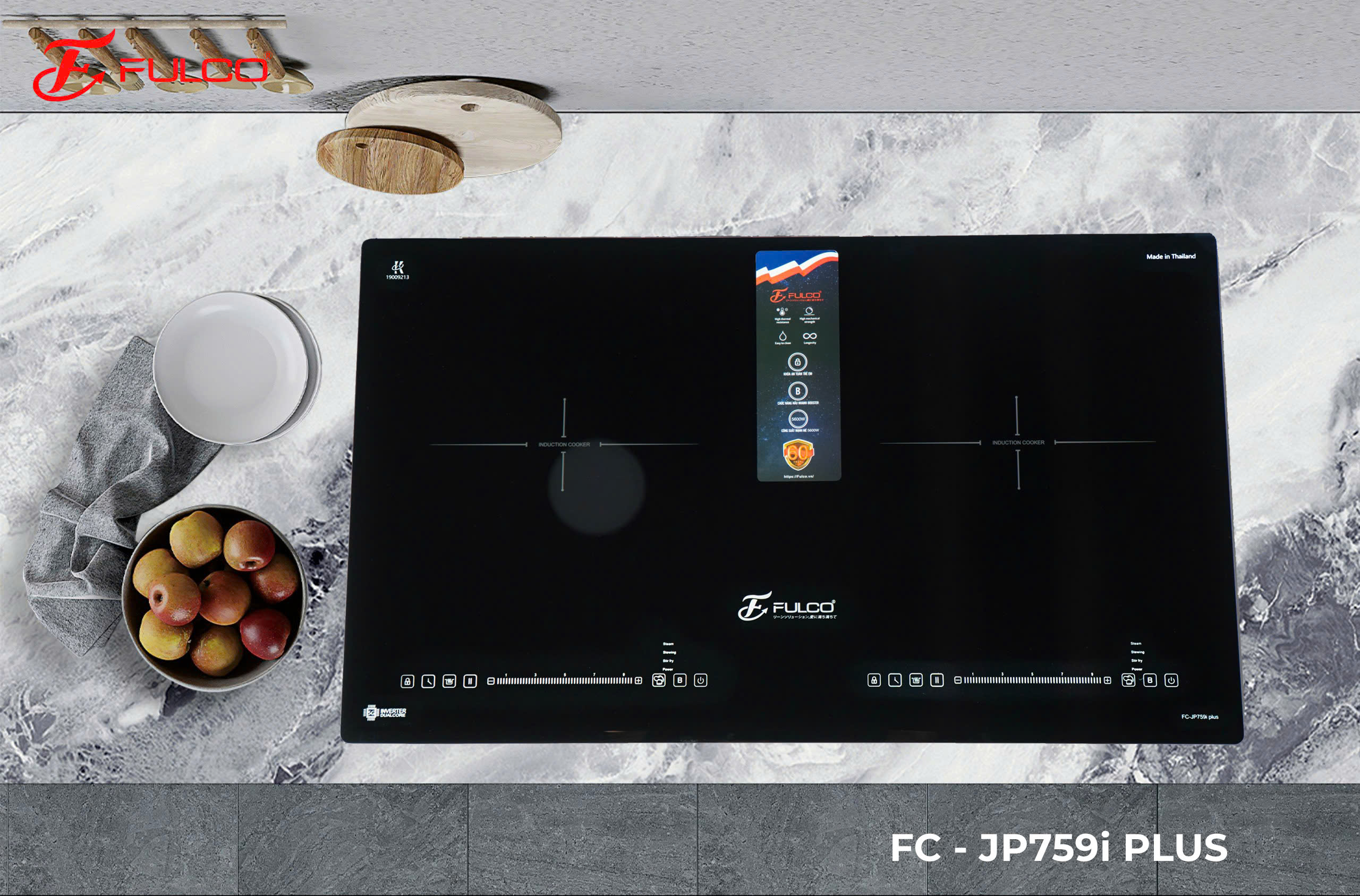 Bếp điện từ đôi Fulco FC-JP759i Plus