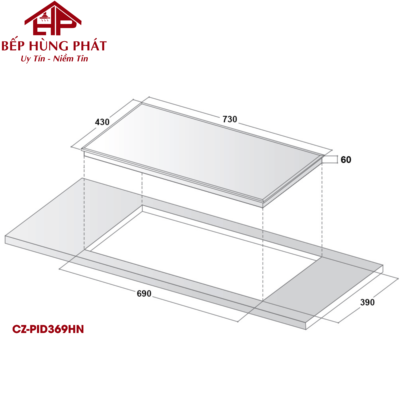 Bếp Điện Từ Hồng Ngoại Canzy CZ PID 369HN