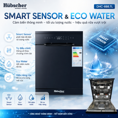 Máy rửa bát Hubscher DHC-888.TL