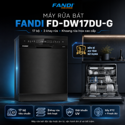 Máy rửa bát Fandi FD-DW17DU-G