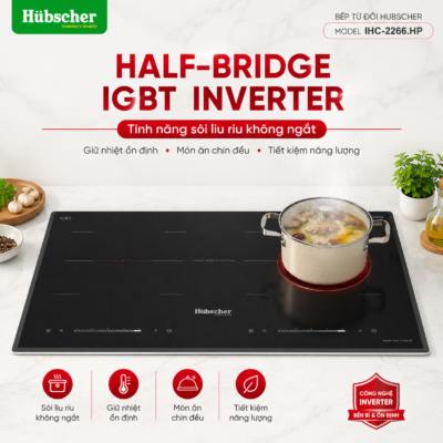 Bếp từ đôi Hubscher IHC-2266.HP