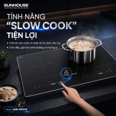 Bếp đôi điện từ Sunhouse SHB-5599HP