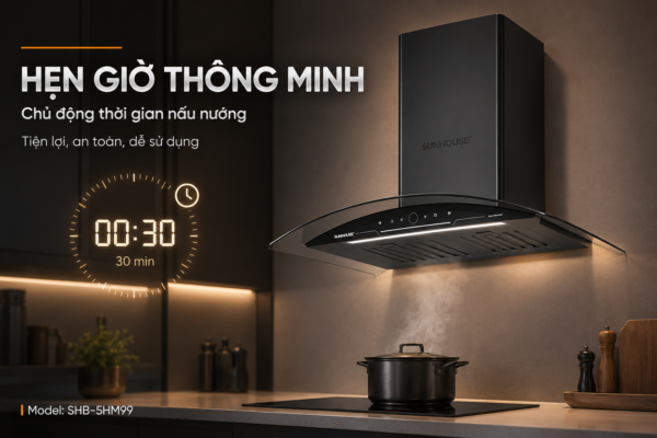 Máy hút mùi kính cong Sunhouse SHB-5HM99