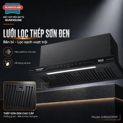 Máy hút mùi âm tủ Sunhouse SHB-52039HP