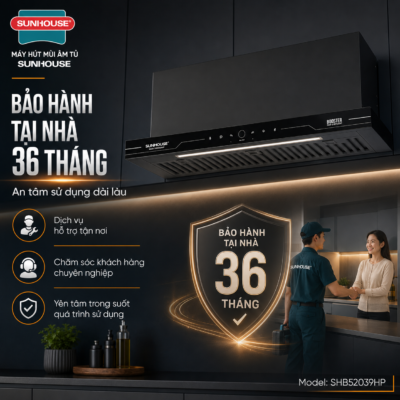 Máy hút mùi âm tủ Sunhouse SHB-52039HP